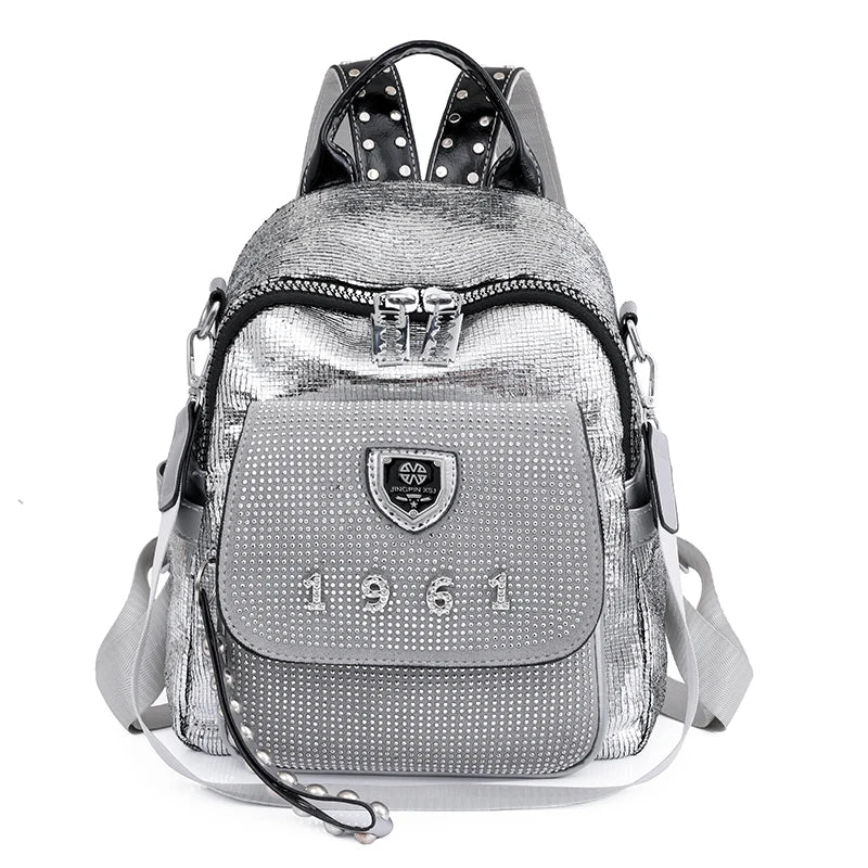 2023 High Quality Soft Leather Anti Splash Fabric Backpack Fashion Women's Brand Designer Backpack New Casual Student Schoolbags