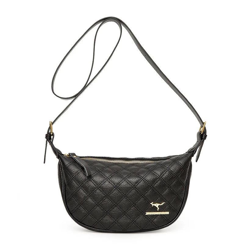 2023 High Quality Solid Color Genuine Leather Shoulder Crossbody Bag For Women Luxury Handbags Fashion Female Messenger Tote Sac