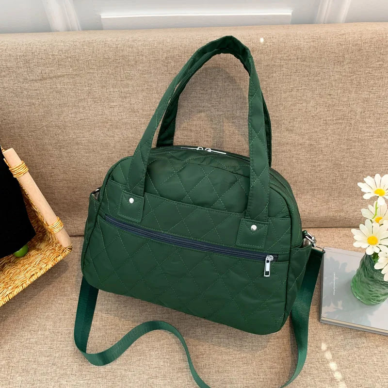 2023 High Quality Solid Color Women Nylon Shoulder Small Multi-Function Ladies Phone Pouch Pack Ladies Shopping Bags for Women