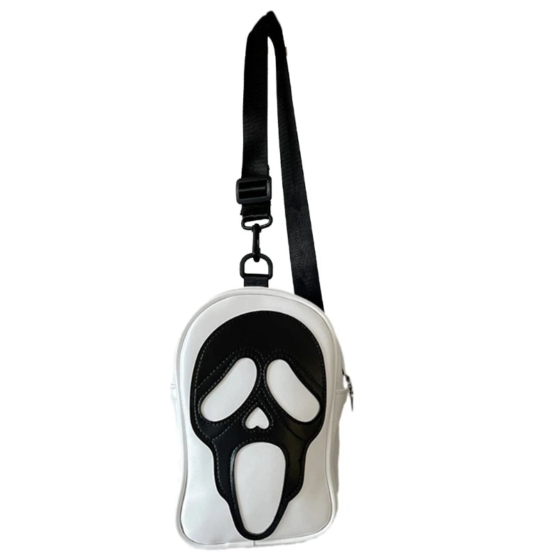 2023 NEW Casual Shoulder Bags Versatile Funny Bags Travel Bags Fashion Chest Bag Crossbody Bags for Teen Boy Girl GhostFace Bags