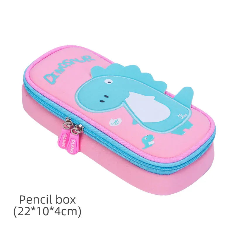 2023 New 3D Cartoon Dinosaur School Bags Cute Kids Bag Toddler Boys Backpacks Kindergarten Children Pack Mochila Infantil