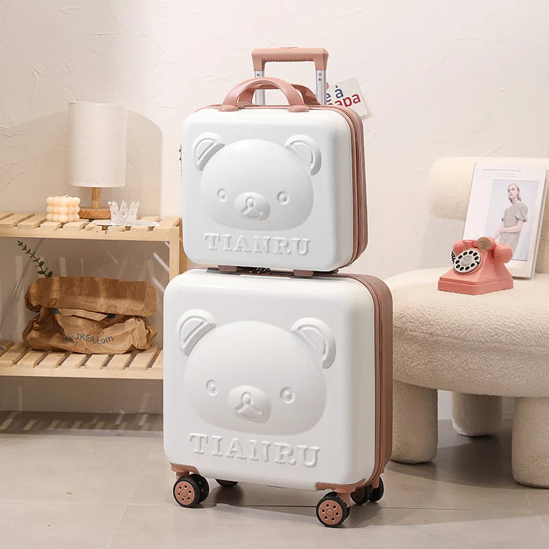 2023 New Cartoon Travel Suitcase with Hand bag 20 inch Girls Trolley Bag Fashion Women Suitcase Rolling Luggage set