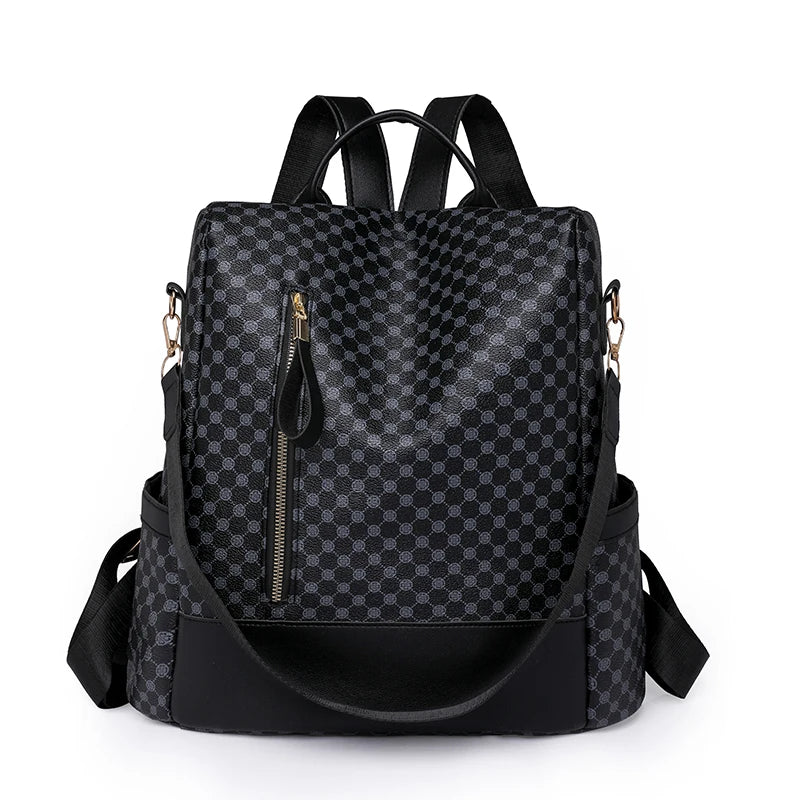 2023 New Hot Women's Backpack Designer High Quality Soft Leather Simple Fashion Backpack Large Capacity Antitheft Shoulder Bags