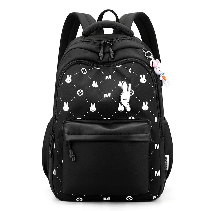 2023 Simple Fashion Girls School Backpacks Light Elementary Student School Bags Large Capacity Travel Bookbag Kawaii Back Pack