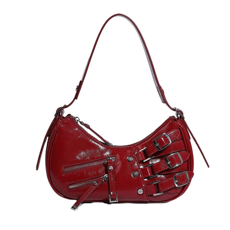 2023 Underarm Bag Versatile Vintage Tote Bag Handbag Leather Shoulder Bag for Women Girl Armpit Bag Fashion Trendy Bag
