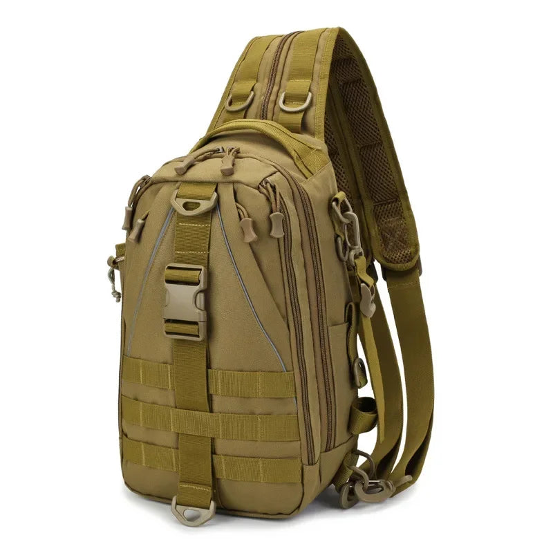2024 Crossbody Multifunction Fishing Bag Waterproof Tactical Backpack Climbing Outdoor Shoulder Sports Chest Bag for Men Women