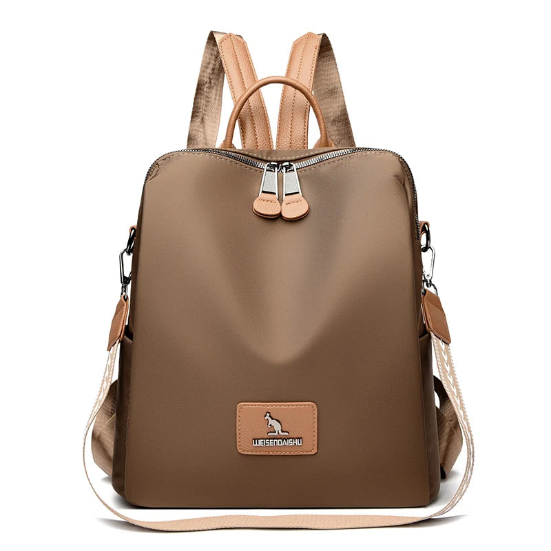 2024 Fashion Retro Women's Backpack High Quality Girl's Anti Theft Bag Large Capacity Female Shoulder Bags School Student Bolsos