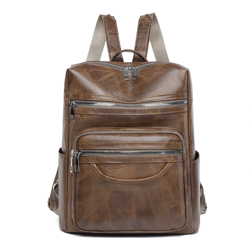 2024 High Quality Leather Designer Backpacks Luxurious Women's Brand Mochilas Multifunctional High Capacity Backpack Sac A Dos