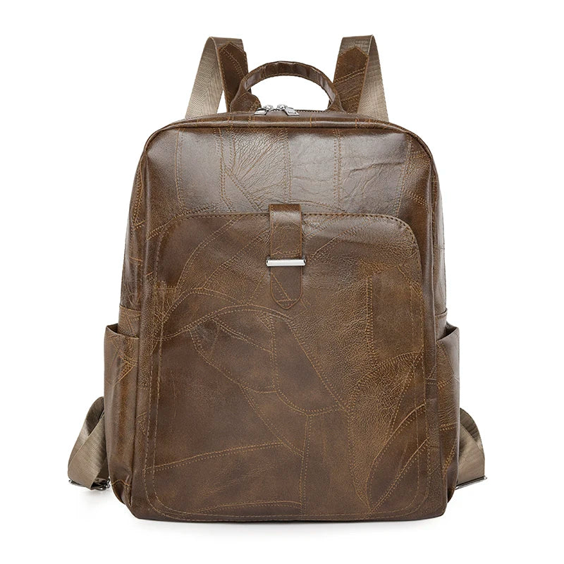 2024 Lightweight And High Quality Leather Backpack Splash Proof Travel Backpacks Luxury Retro Designer Brand Mochilas Sac A Dos