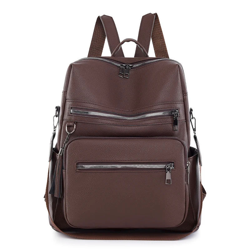 2024 Luxury Brand Women Backpack High Quality Leather Backpacks Travel Backpack Fashion School Bags For Girls Mochila Feminina