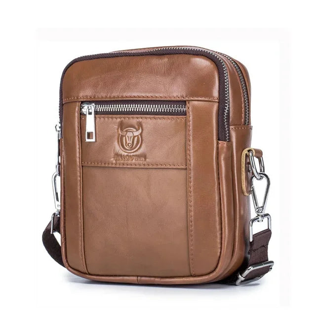 2024 New Brand Genuine Leather Man Shoulder Bags fashion vertical flap cow Male Men's Handbag Casual Tote handbags