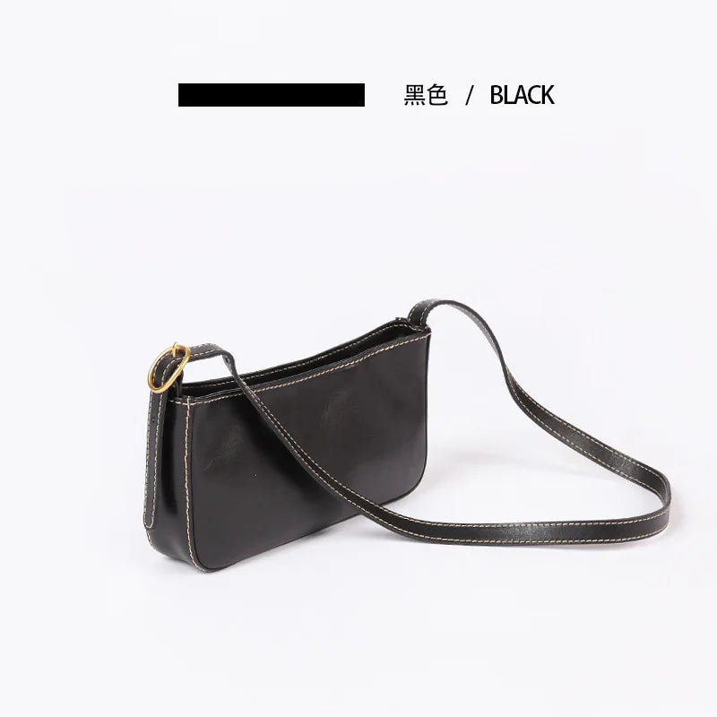 2024 New Casual All-match Underarm Shoulder Bags Solid Color All-match Casual Handbags Female Minority Light Luxury Purses