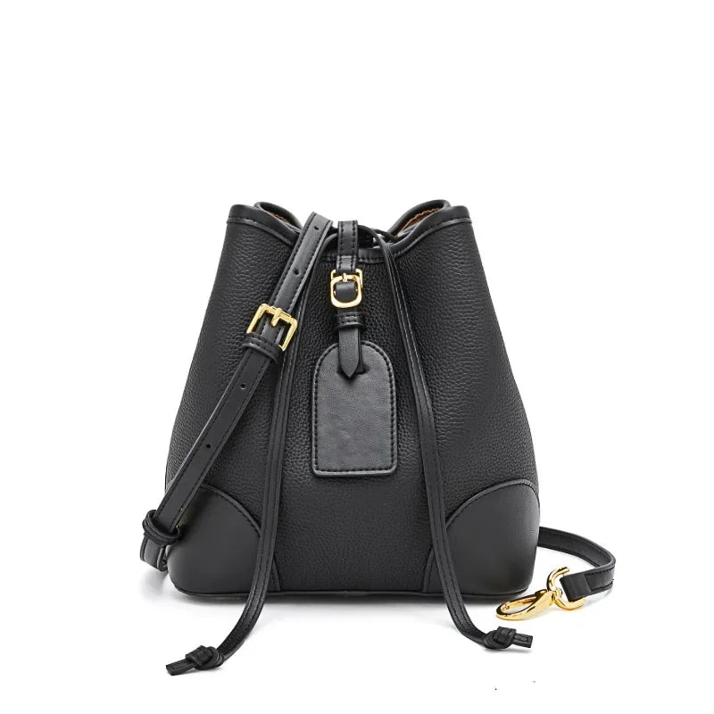 2024 New Casual Women Bucket High Quality Fashion Simple Handbag Large Capacity Messenger Bag
