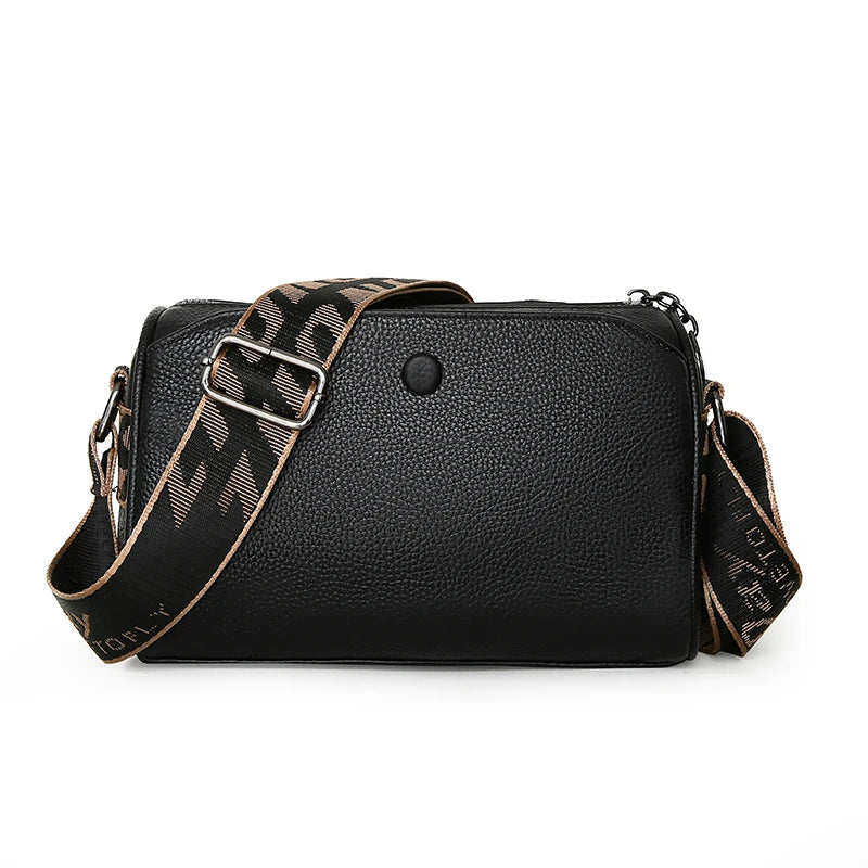 2024 New Cow Leather Handbag Female Cowhide Messenger Tote Sac High Quality Genuine Leather Women Crossbody Shoulder Bags