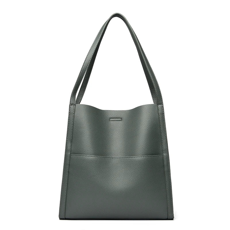 2024 New Designer Ladies Shoulder Bags Luxury Soft Leather Handbags For Women Large Capacity Shopper Casual Tote Bag Bolsas SAC