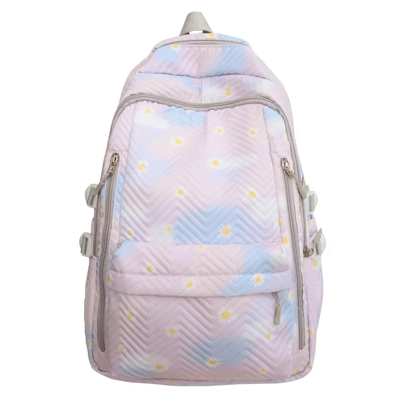 2024 New Fashion Backpack Large Capacity Middle and High School BooBags for Teenage Students Outdoor Climbing Bag