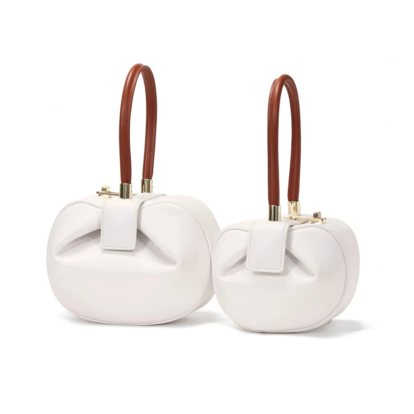 2024 New Fashion Leather Handbag Ladies Designer Korean Dumpling Shoulder Mobile Phone Wallet Small Wonton Bag Women