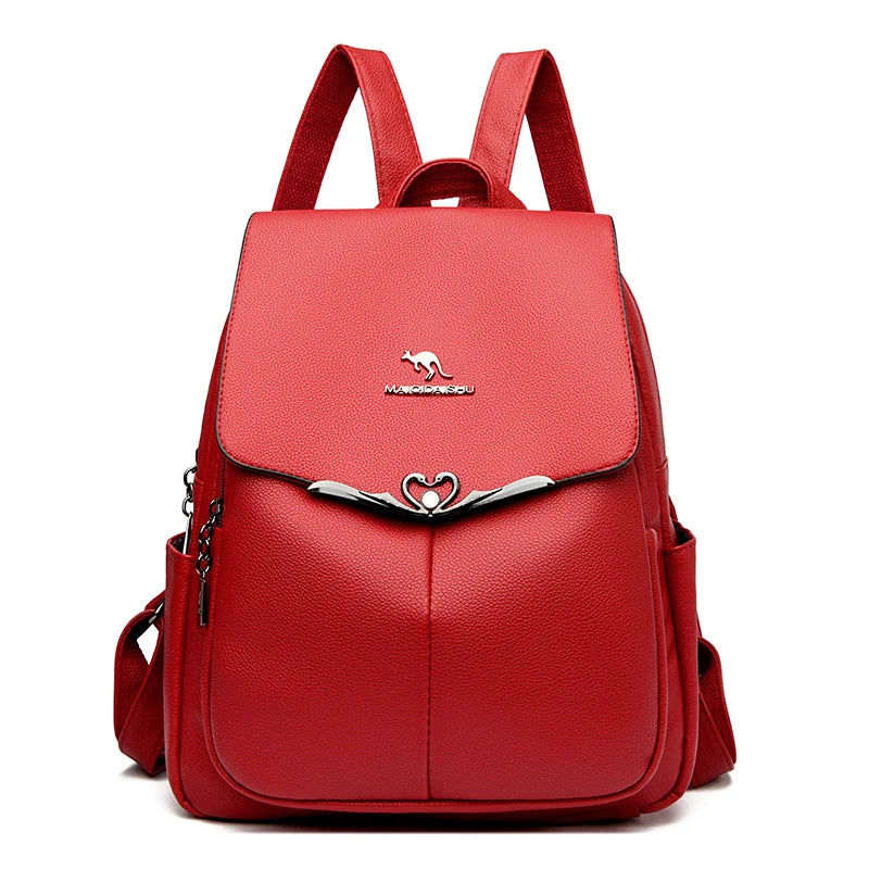 2024 New Fashion Retro Women's Backpack Luxury Brand Female Designer Single Shoulder Bag Trendy Girl Large Capacity Bookpack Sac