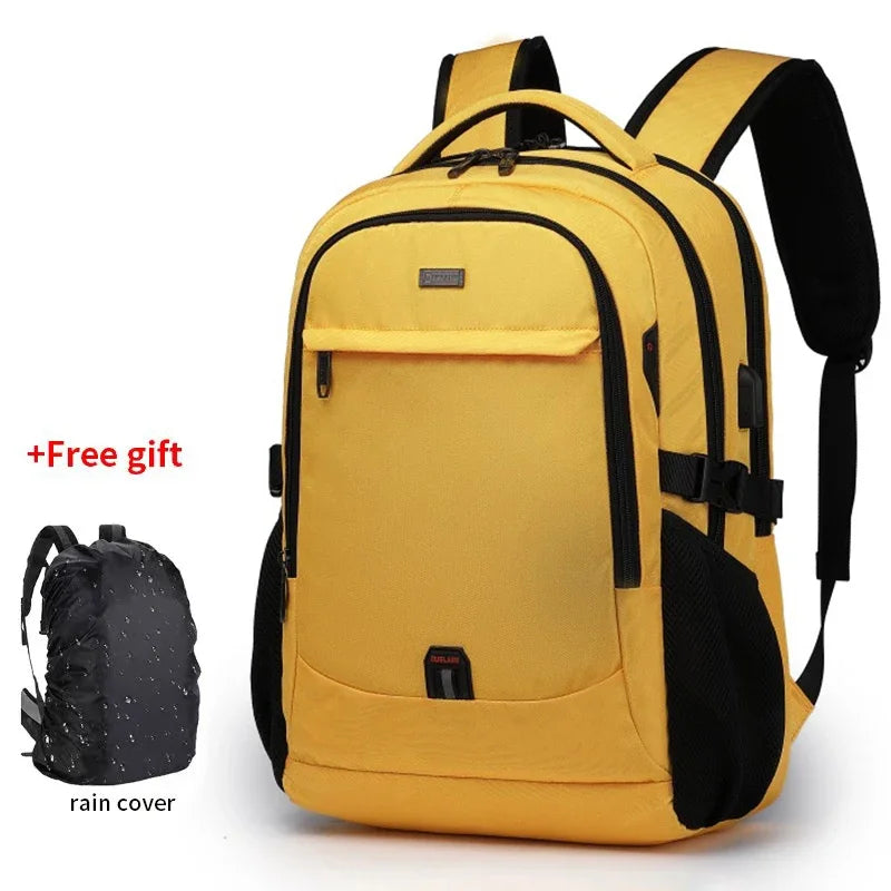 2024 New Laptop Backpack For Men 17.3''Large Capacity Backpack USB Port Bag Business Backpack Oxford Waterproof Travel Bag