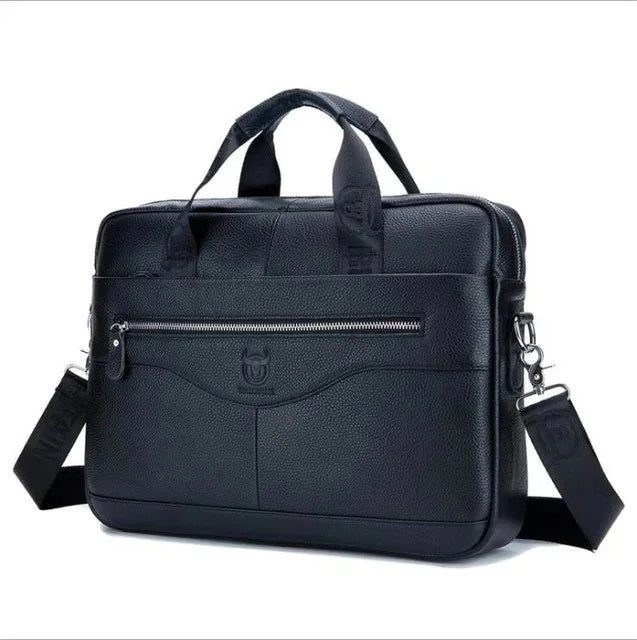 2024 New Real Leather vintage men's messenger bag/casual Business bag Fashion cowhide male commercial briefcase