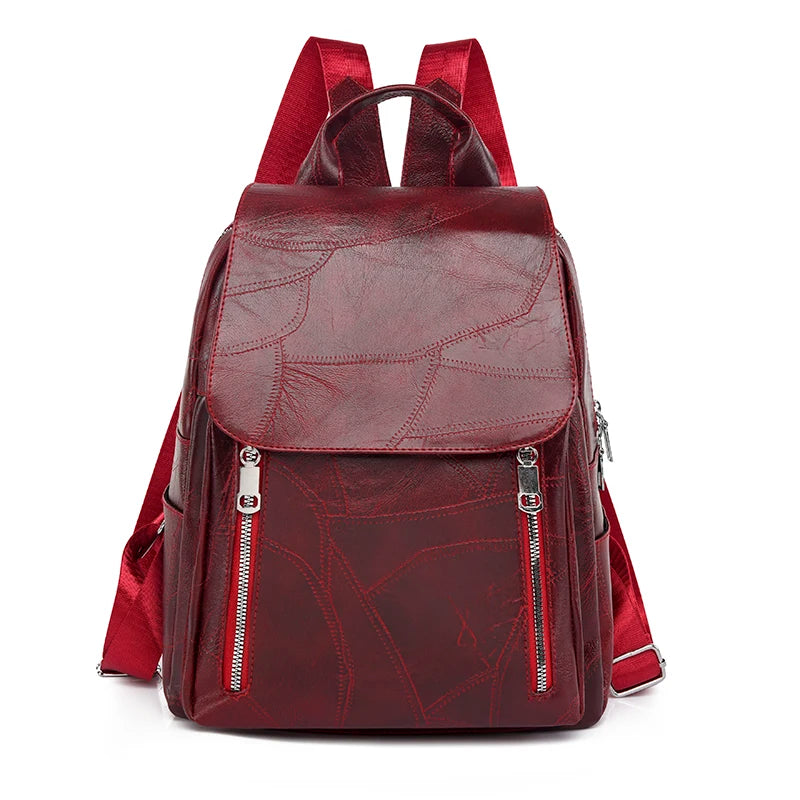 2024 New Women Backpack High Quality Leather Backpack Multifunction Shoulder Bags School Bags for Teenager Girls Bagpack Mochila