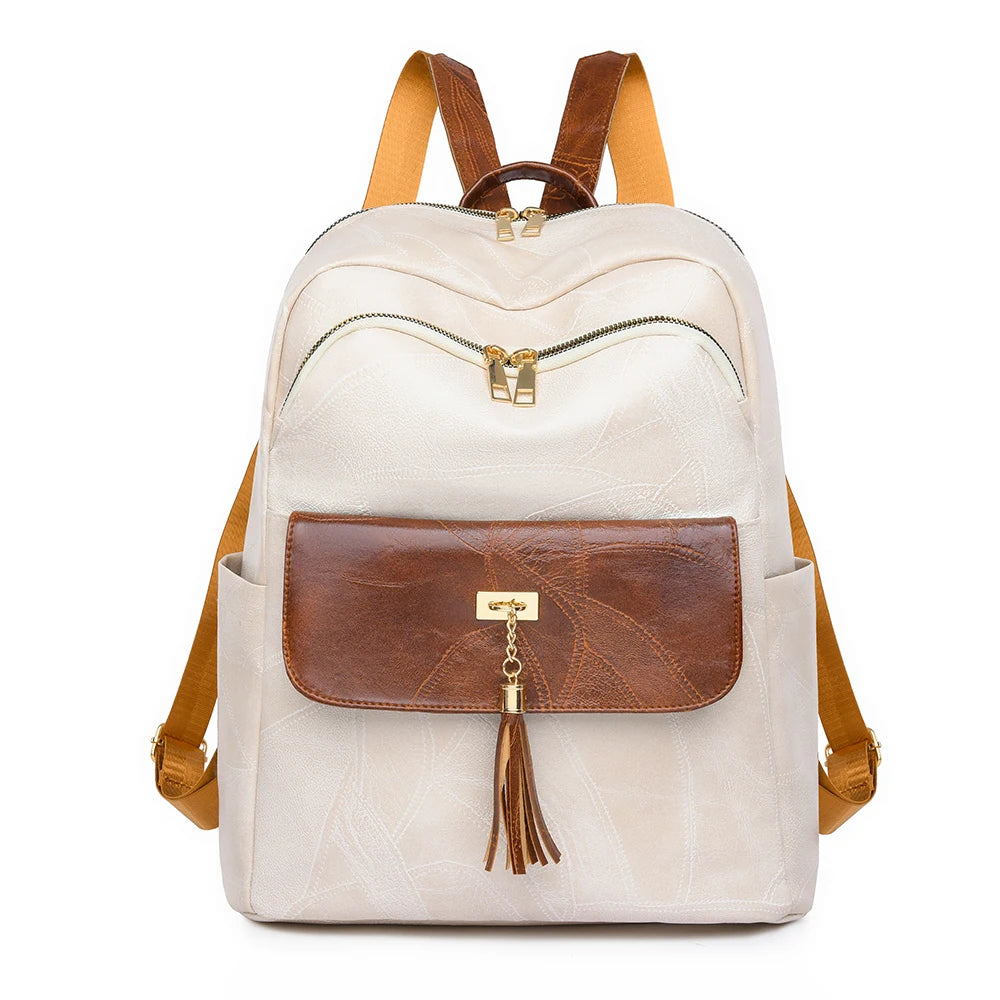 2024 New Women Backpack High Quality Leather Backpack Multifunction Shoulder Bags School Bags for Teenager Girls Bagpack Mochila