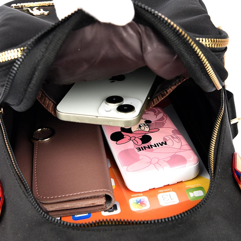 2024 New Women's Backpack High Appearance Oxford Cloth Female Shoulder Bag School Student Bags Large Capacity Travel Bolsas Sac