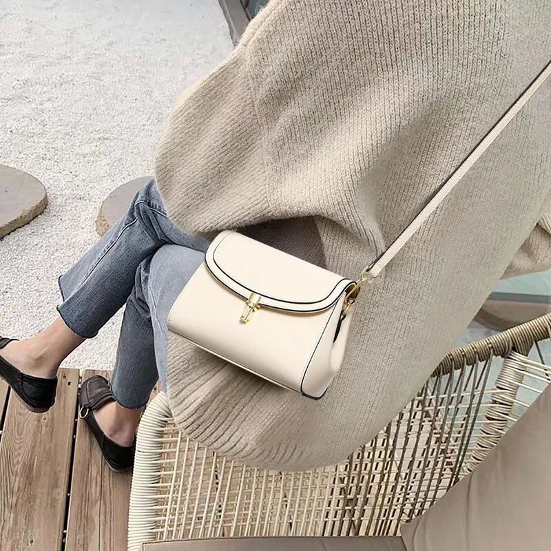 2024 New Women's Bag Crossbody Bag Small Square Bag Genuine Leather Shoulder Bags Luxury Handbags