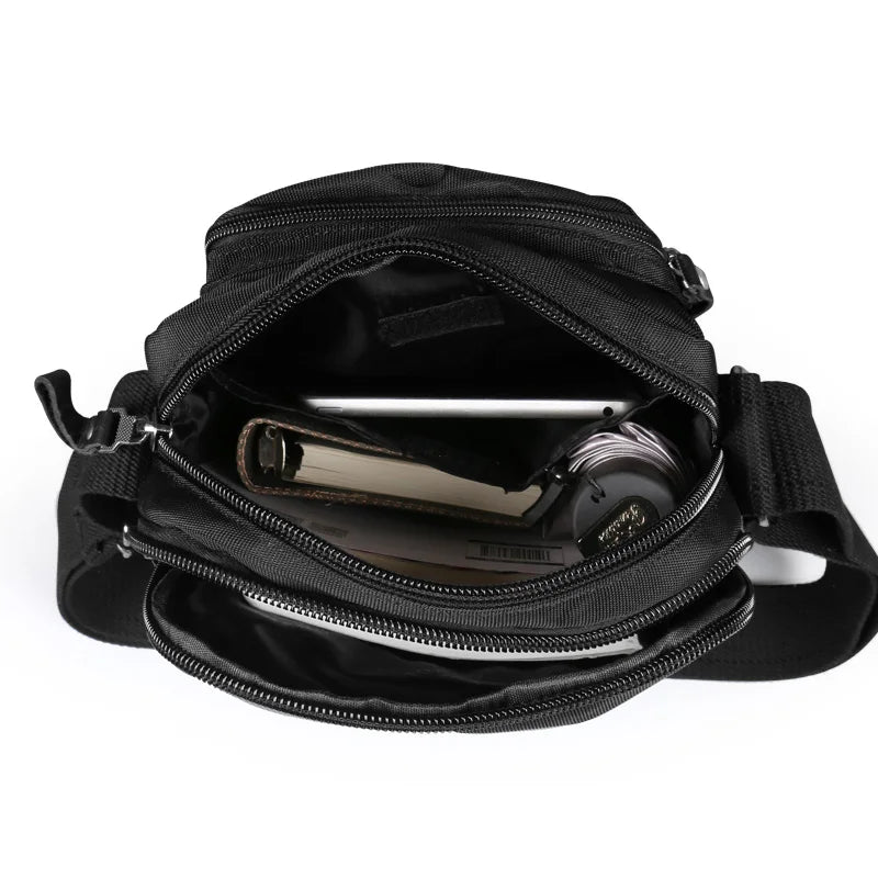 2024 Ruil Men Messenger Canvas Bags Waterproof Oxford Cloth Casual Chest Bag Travel Crossbody Bags