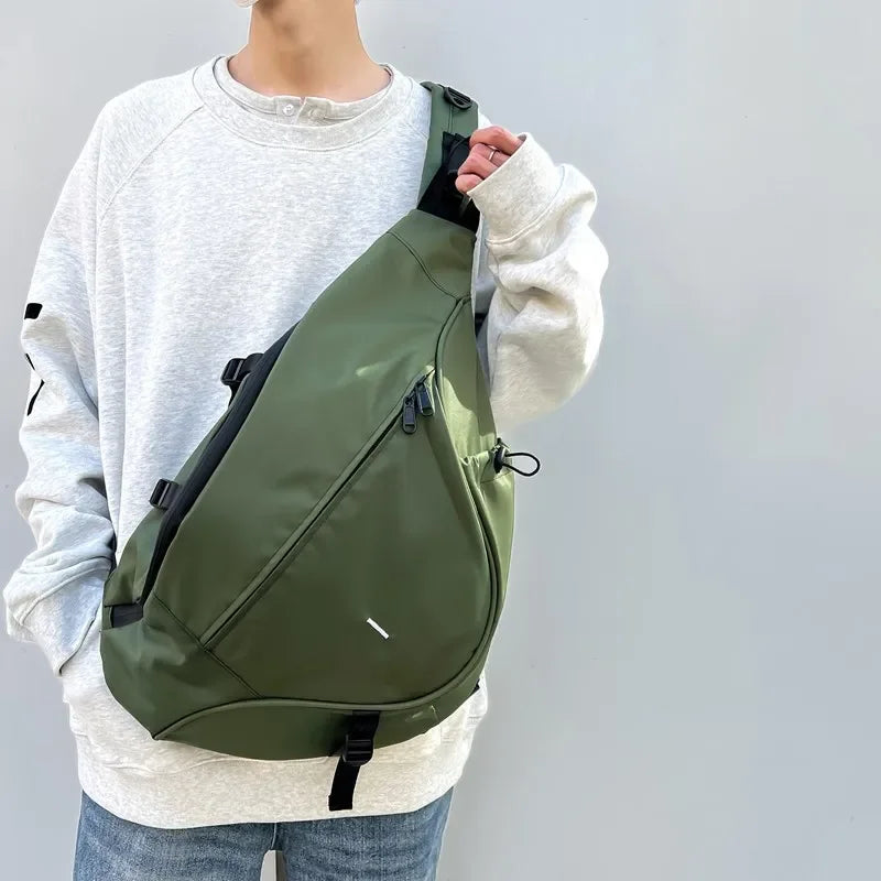 2024 Sling Bag Waterproof Crossbody Backpack Over Shoulder Daypack Casual Cross Chest Side Pack Water Drop Crossbody Bag