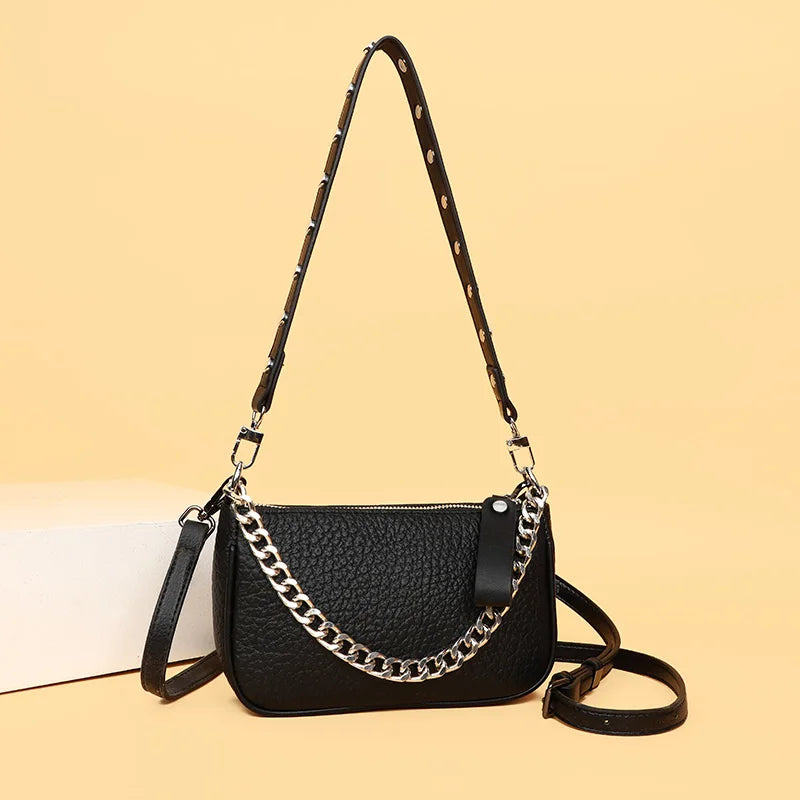 2024 Small Shoulder Bags for Women Luxury Designer Cow Leather Purses and Handbags Ladies High-quality Crossbody Messenger Bags
