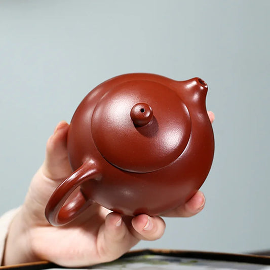 210cc Yixing Teapot Tea Pot filter Xishi Pot Beauties Handmade Purple Clay Teaware customized Gifts Drinkware Set Drink Puer