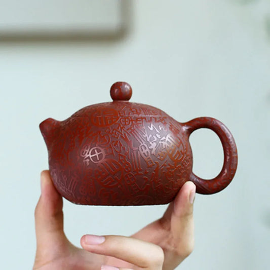 210ml Boutique Yixing Purple Clay Teapots Raw Ore Dahongpao Xishi Tea Pot Zisha Filter Beauty Kettle Chinese Teaware Gifts