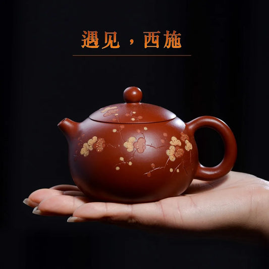 210ml Genuine Zisha Teapot Yixing origin mine famous Dahongpao all handmade Xi Shi teapot Kung Fu tea kettle tea table gift set