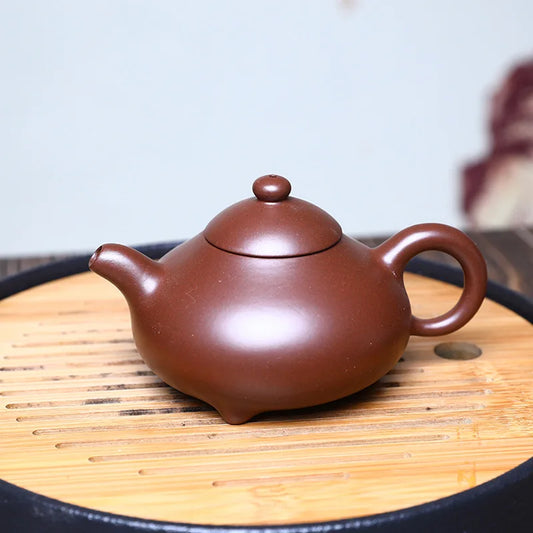 210ml Yixing Classic Teapot Boutique Purple Clay Tea Pot Ore Beauty Kettle Kung Fu Master Handmade Teaware Tea Ceremony Set