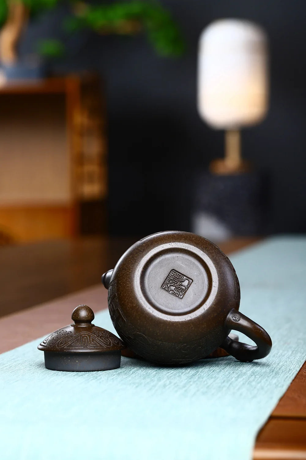 220ml Antique Yixing Purple Clay Tea Pot Raw Ore Zhu Mud Stone Scoop Teapot Chinese Beauty Filter Tea Infuser Zisha Teaware