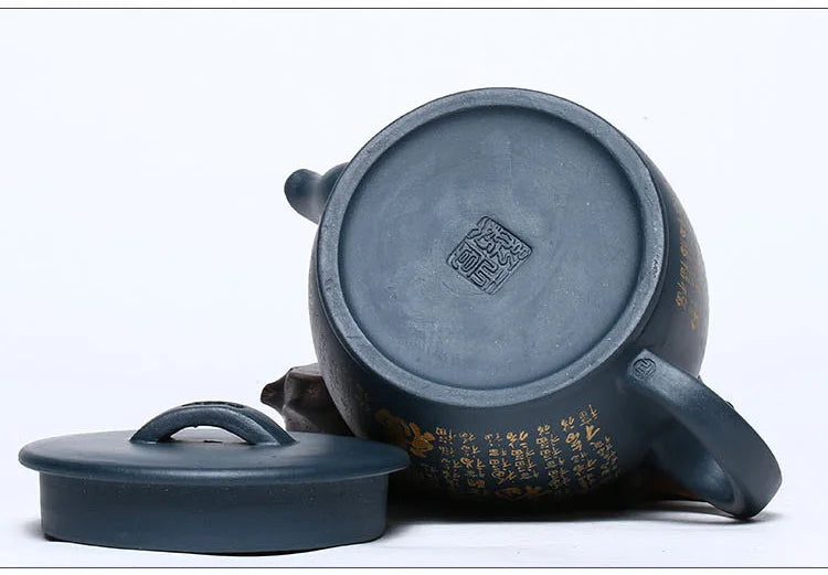 220ml Authentic Yixing Master Purely Hand-carved Raw Ore Teapot Household Chinese Puer Kung Fu Teaset Accessories Gift Packaging