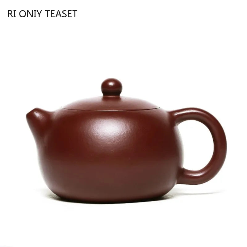 220ml Chinese Yixing Famous Purple Clay Teapots Tradition Handmade Xishi Tea Pot Beauty Kettle Raw Ore Zisha Teaware Gifts