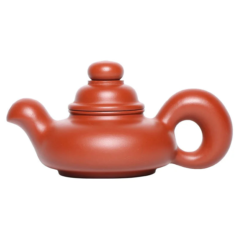 220ml Chinese Yixing High-end Handmade Purple Clay Teapot Capacity Famous Artists Hand-carved Tea Pot Kettle Zisha Tea Set