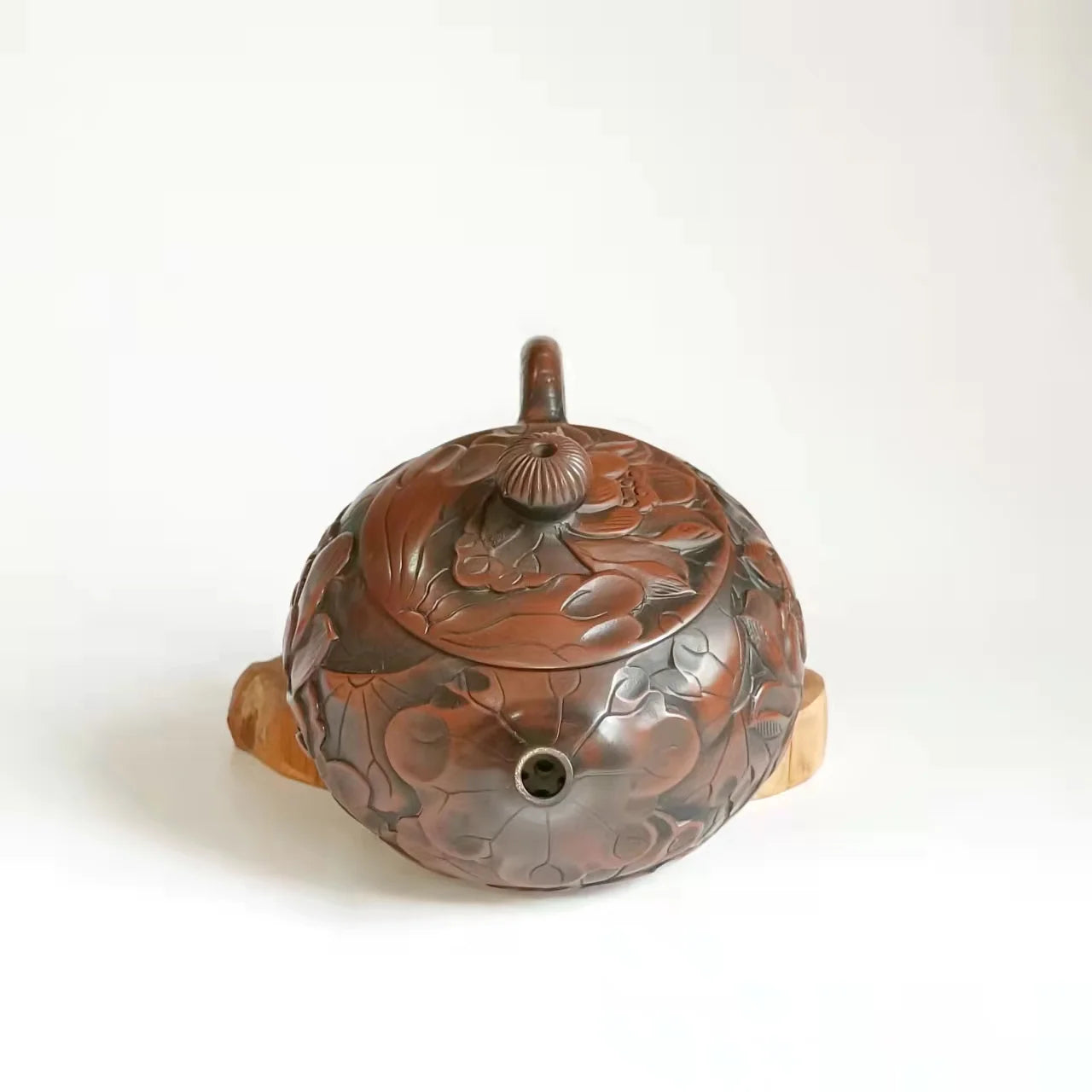 220ml Jianshui Pure Handmade Lotus Carving Tea Pot(Not Yixing Zisha) Ceramic Kung Fu Tea Set Drinkware Tea Ceremony