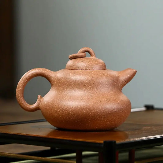 220ml Yixing Purple Sand Pot Pure Handmade Teapot Home Kung Fu Tea Set Duan Clay Gourd Pot