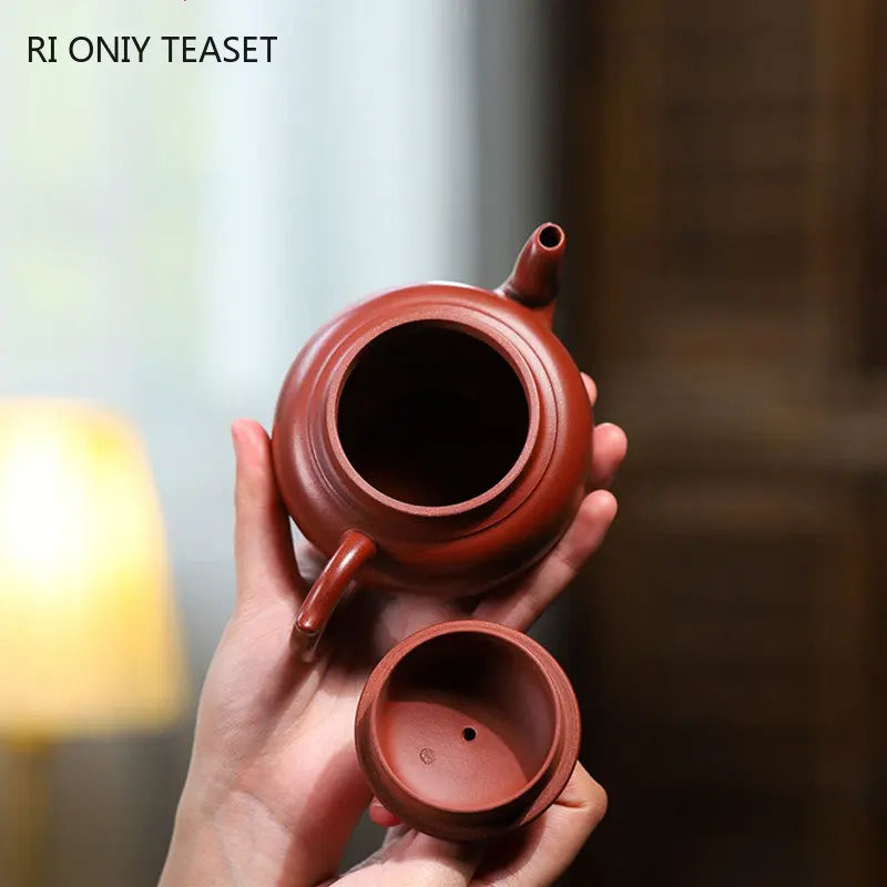 230ml Chinese Yixing Famous Purple Clay Teapots Handmade Tea Pot Raw Ore Dahongpao Mud Beauty Kettle Zisha Tea Set Teaware