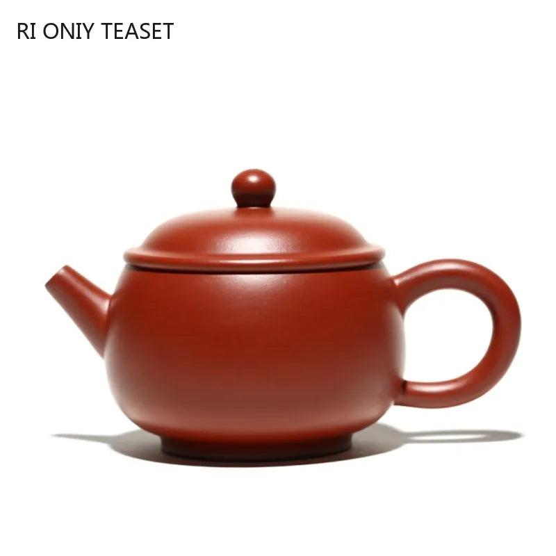 230ml Chinese Yixing Purple Clay Teapots Ball Hole Filter Famous Handmade Tea Pot Raw Ore Dahongpao Kettle Zisha Tea Set