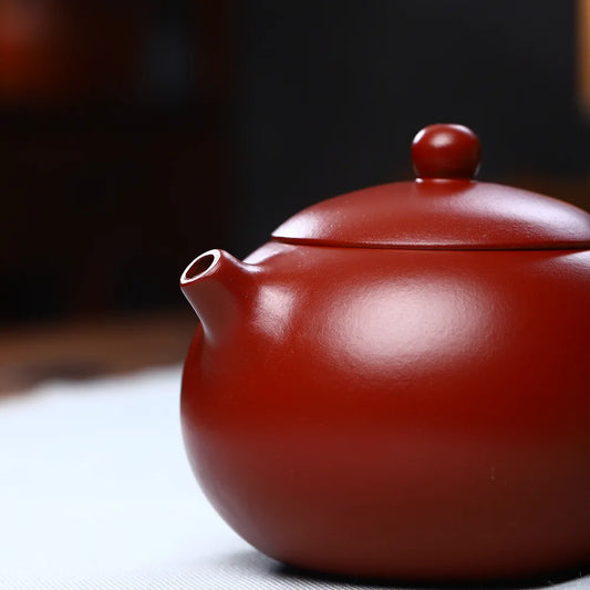 240cc Yixing Teapot Tea Pot filter Xishi Pot Beauties Handmade Purple Clay Teaware customized Gifts Drinkware Set Drink Puer