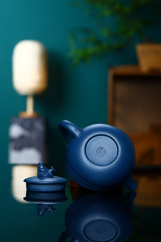 240cc Yixing tea pot purple clay Stone scoop teapot Chinese handmade Tea set Raw ore custom Authentic