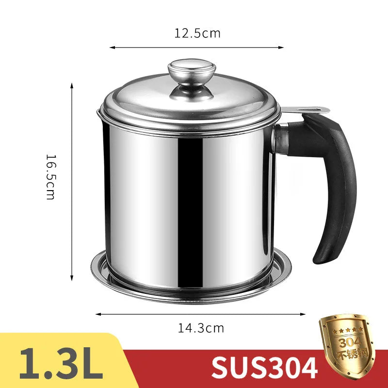 24CM Japanese Deep Frying Pot Oil Fryer with a Thermometer and a Lid 304 Stainless Steel Kitchen Tempura Fryer Pan