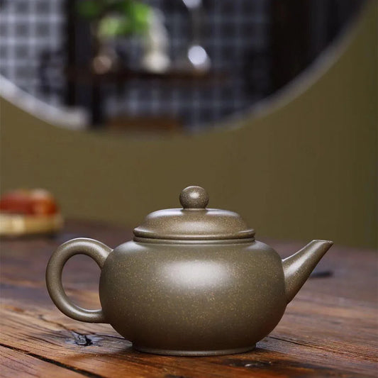 250cc Yixing Raw Ore Purple Sand Shipiao Pot Traditional Pattern Purple Clay Teapot Handmade Kettle Tea Pot Kung Fu Teaware