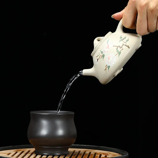250ml Antique Yixing Purple Clay Teapot Household Filter Beauty Kettle Handmade Tea Infuser Customized Chinese Zisha Tea Set