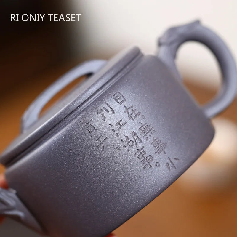 250ml High-end Yixing Purple Clay Teapots Beauty Kettle Large Caliber Famous Handmade Tea Pot Chinese Raw Ore Zisha Tea Set