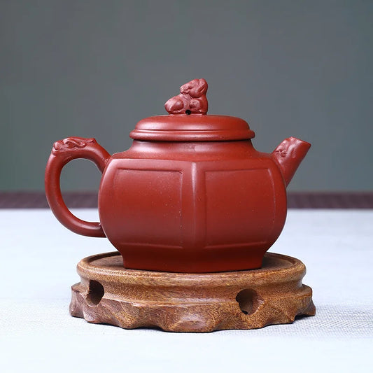 250ml Yixing Purple Clay Tea Pot Handmade Filter Beauty Kettle dahongpao Octagon Teapot Chinese Zisha Tea Set Custom Gifts